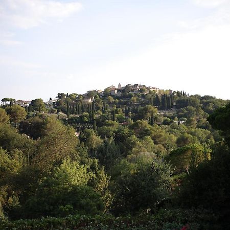 L'Elegante Bastide En Pierre Avec Vue Sur Le Vieux Village De Mougins Exteriör bild