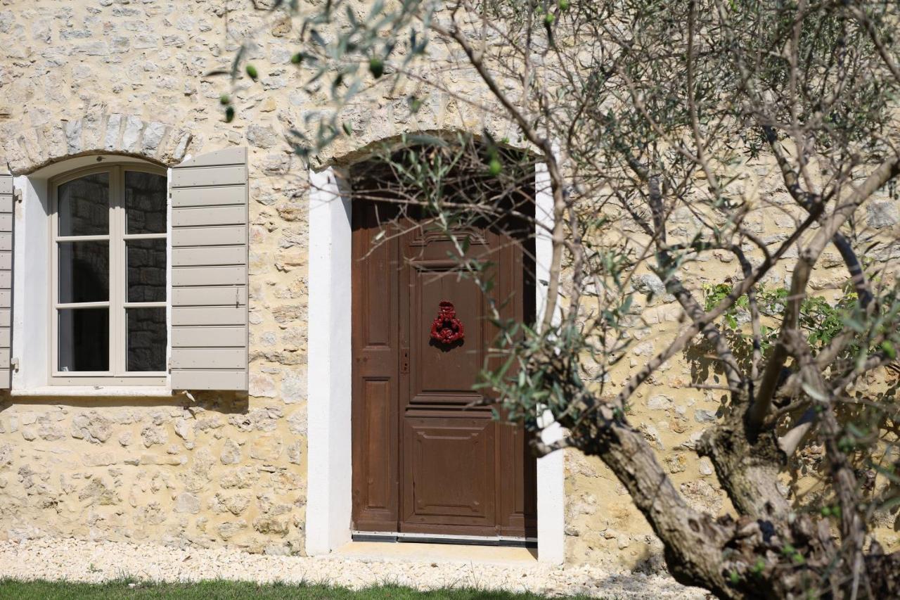 L'Elegante Bastide En Pierre Avec Vue Sur Le Vieux Village De Mougins Exteriör bild